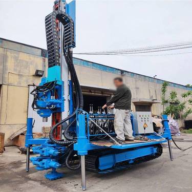 履带150D高压旋喷桩机 多功能液压顶驱振冲凿岩钻机