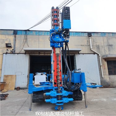 聚强150D高压旋喷桩机 可打单双三管旋喷桩 多功能抗浮锚杆锚索钻机