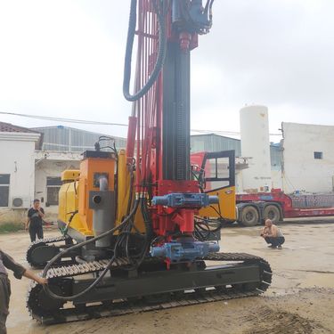 山区桥梁斜打潜孔钻机 小型支架式隧道钻机 矿用履带式坑道钻机