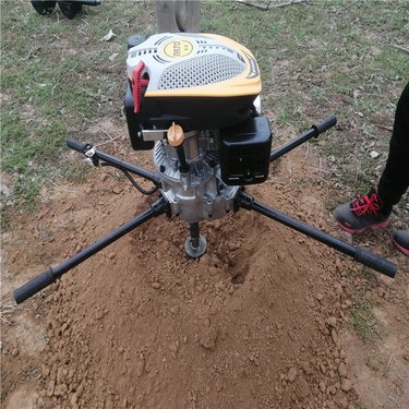 双人螺旋式手扶地下打洞机 捷亚 JYD-225A大功率土层钻孔机