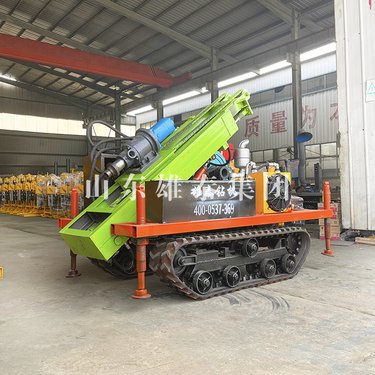 小型履带柴油液压潜孔钻机 多角度光伏打桩 山区气动深水井打井机