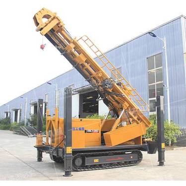 冲击式回转钻机工程用中深孔钻井机液压履带气动水井钻机