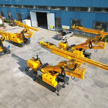 带钻孔功能光伏打桩机 隧道锚杆钻机 加固锚固钻机