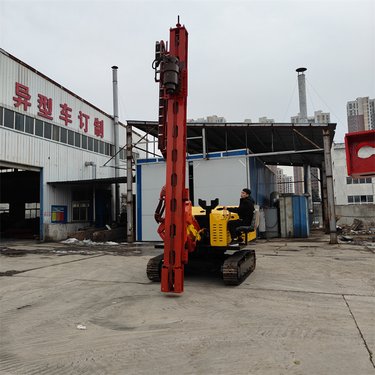 光伏多功能一体压桩钻孔机 液压锤动力钻机 360度旋转定位钻孔