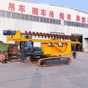 全地形6-18米长螺旋钻机 履带式钻孔灌浆一体机CFG 抗浮锚杆打桩机
