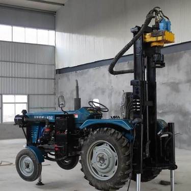 拖拉机气动打井机 价格风动钻机厂家车载式风动亲孔钻机气动打井机