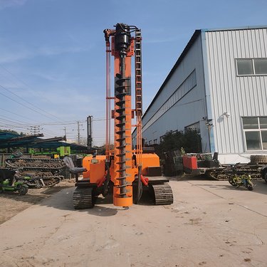 小型履带钻机 多地形光伏打桩机 戈壁滩引孔机 多功能液压螺旋钻机