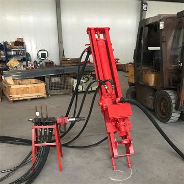 山西晋中 水泥钢管桩钻孔机螺旋潜孔钻机 KQD100型高速涵洞加固潜孔钻机 辽源