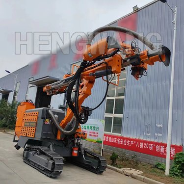 自动换杆潜孔钻机矿山爆破孔玉柴发动机气动钻进