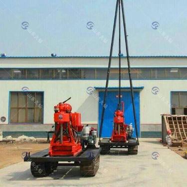 久钻130米水井钻机农村小型液压柴油钻井机岩芯取样钻探机