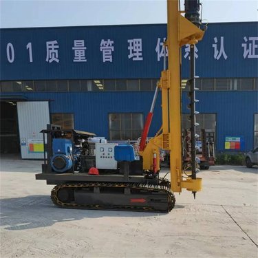 多功能潜孔螺旋钻机 履带式长臂锚杆钻机 18米光伏打桩机 规格可定制