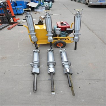 程煤液压岩石劈裂机 矿山破除用愚公斧开山机 无噪音凿岩机