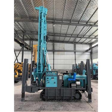 地表岩石260型履带百米气动水井钻机 两相电多功能打井设备
