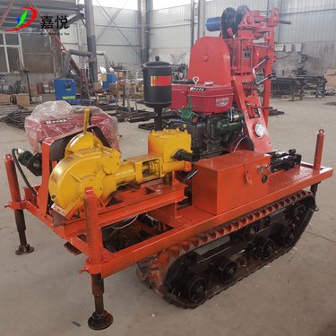 履带款轻便液压勘探钻机 50米岩石钻孔取芯机 小型注浆孔钻孔机