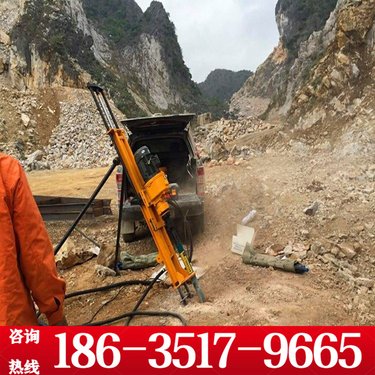 滁州 矿山打孔气动冲击支架式潜孔钻机 煤矿巷道潜孔钻车