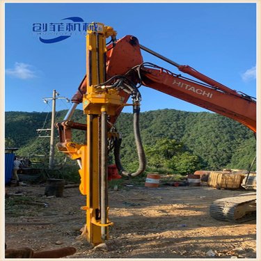 挖改光伏钻机 挖机改装打孔机器 凿岩机挖改钻 电话咨询