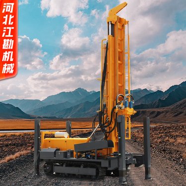 350米全液压打岩石水汽两用水井钻机 反循环气动履带式打井机