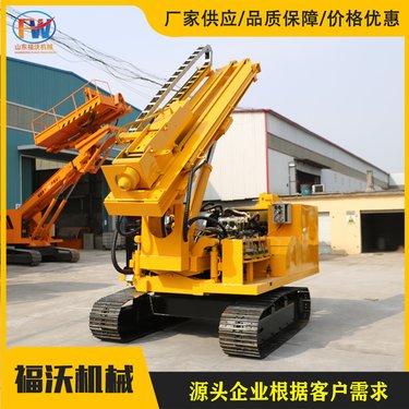 太阳能光伏打桩机 钢管桩履带压桩机 全液压螺旋钻机