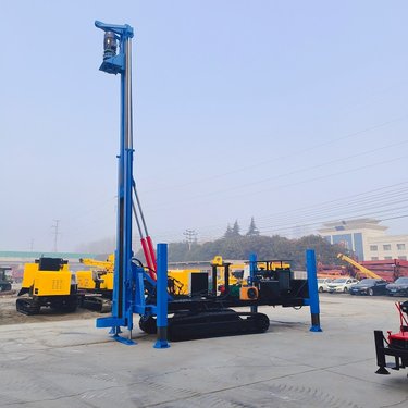 打6米螺旋桩引孔机 履带式长螺旋钻孔机 大口径钻机