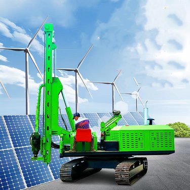 山地全液压引孔钻机 博远 履带式引孔机 光伏岩石打孔机 360度旋转