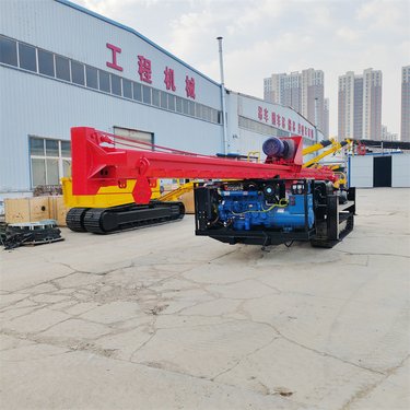 履带式长螺旋打桩机 地基加固螺旋钻孔机 CFG灌浆钻机