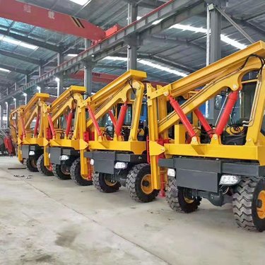 护栏打桩机打拔钻孔一体机多功能钻机桩钻孔压桩机