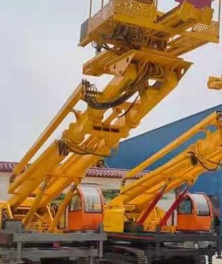 伸缩臂护坡打桩机 小型全液压锚杆钻机 护坡钻机 潜孔钻机