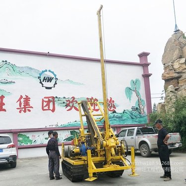 恒旺地源热泵钻井机 蚂蚱腿钻机 小型打井履带式蚂蚱腿钻机打井机家用水井钻机
