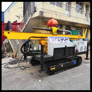 地铁隧道加固双管旋喷钻机 履带式高压旋喷桩机单重管施工单价