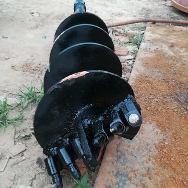 挖机改螺旋钻机 液压螺旋钻洞机 光伏打桩多功能旋挖钻孔机