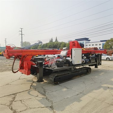 履带抗浮锚杆钻机 履带式15米长螺旋钻机 小区楼房地基打桩机