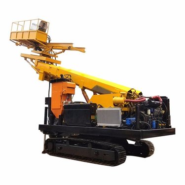 国沃工程履带式锚杆钻机 液压锚索钻机 20米锚杆钻车图片