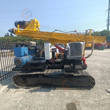 山地斜坡履带多功能地基引孔钻机 戈壁草原太阳能工程光伏打桩机