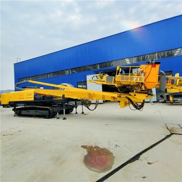 隧道支护边坡加固锚杆钻机 双节伸缩臂 360°旋转履带底盘 油电两用