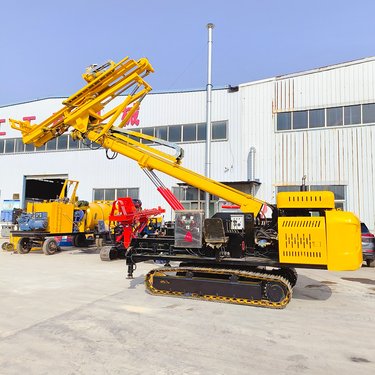 明冉改造护坡锚杆钻机 高举升6-25米抗浮锚杆钻孔机 物体位移加固