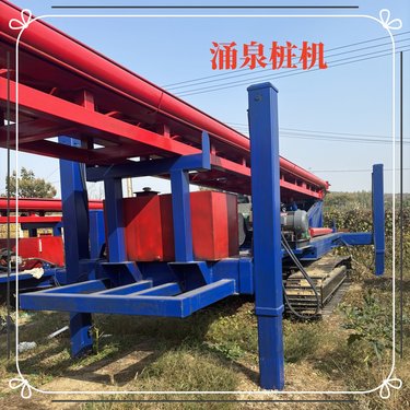 360度旋转底盘双油缸加压抗浮锚杆螺旋打桩机大扭矩动力头