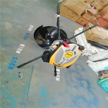 注浆加固钻孔机双人手扶式挖洞工具小型汽油机动力转速快