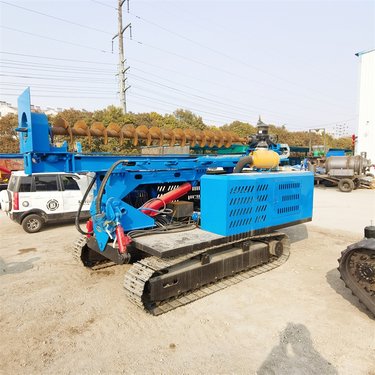 太阳能板光伏打桩机 多工种履带钻孔机 光伏基座液压钻机