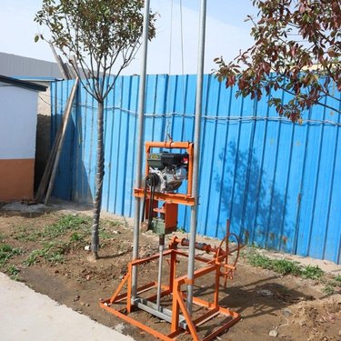 地表柴油机浅层打井钻机 多功能柴油小型打井钻机