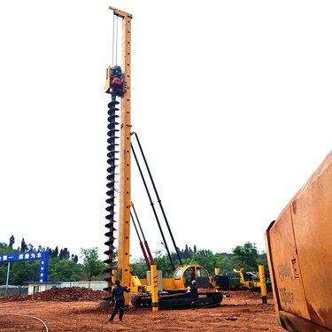 小型履带长螺旋打桩机 20米CFG螺旋钻机 钻灌一体多功能电动桩机