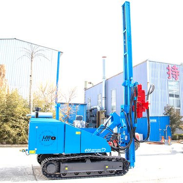 履带式潜孔钻机光伏打桩机岩石矿山打孔农村小型螺旋庭院拧地钉