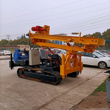 光伏引孔钻机 全液压锤钻孔机 适用范围广 戈壁滩打桩机