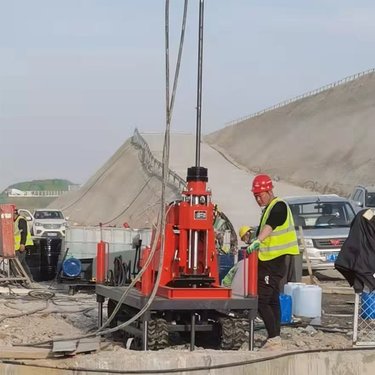 固信ZLJ-350后退式液压双液注浆钻机 路面地基加固用