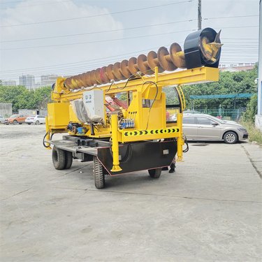 博远 链轨底盘螺旋引孔机 房屋加固注浆钻孔机 工程地基 液压行走