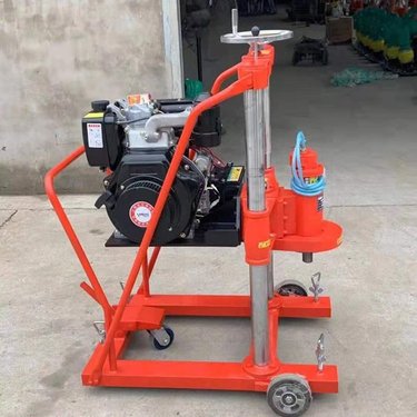 小型混凝土取芯机 岩石钻孔打眼机 无粉尘取样钻机