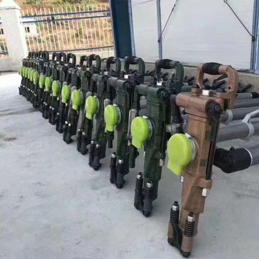 鸿业供应YT28凿岩机 冲击频率500HZ 岩石打孔风钻 大孔径硬岩用