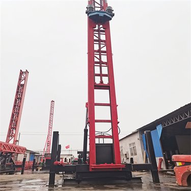 车履带式长钻机动力头双管高压旋喷桩机加固路基