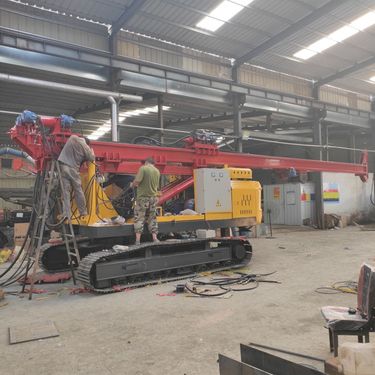 出售矿山施工长螺旋打桩机 油电两用一体式潜孔钻机 地基处理