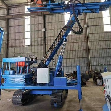 基坑履带锚杆钻机 柴油自行走锚固钻机 液压升降