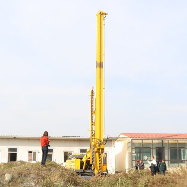 长螺旋钻机 履带式15m地基打桩机 大扭矩引孔混凝土cfg灌注桩